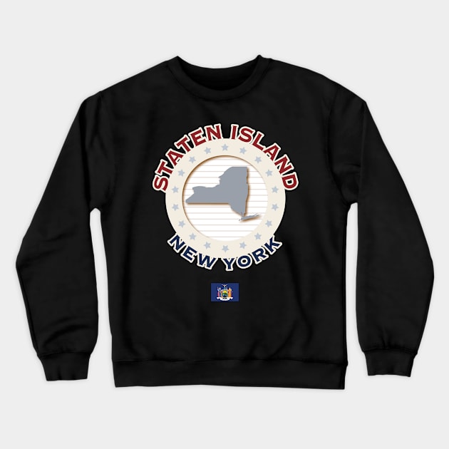 STATEN ISLAND Crewneck Sweatshirt by pbdotman